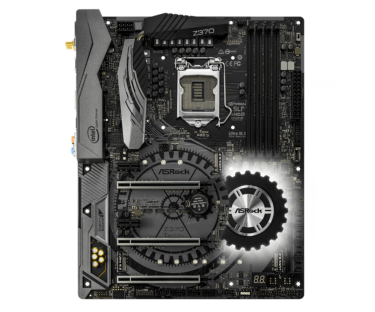 ASROCK Z370 Taichi motherboard Z370 LGA1151 4*DDR4 64G DP+HDMI ATX Tested ok