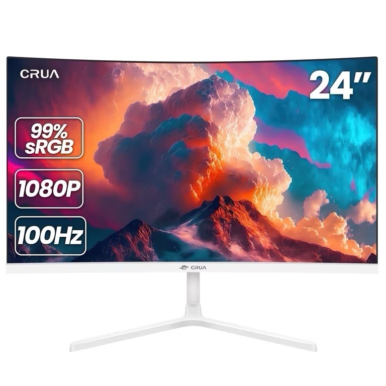 CRUA 24” FHD 100Hz Curved Monitor