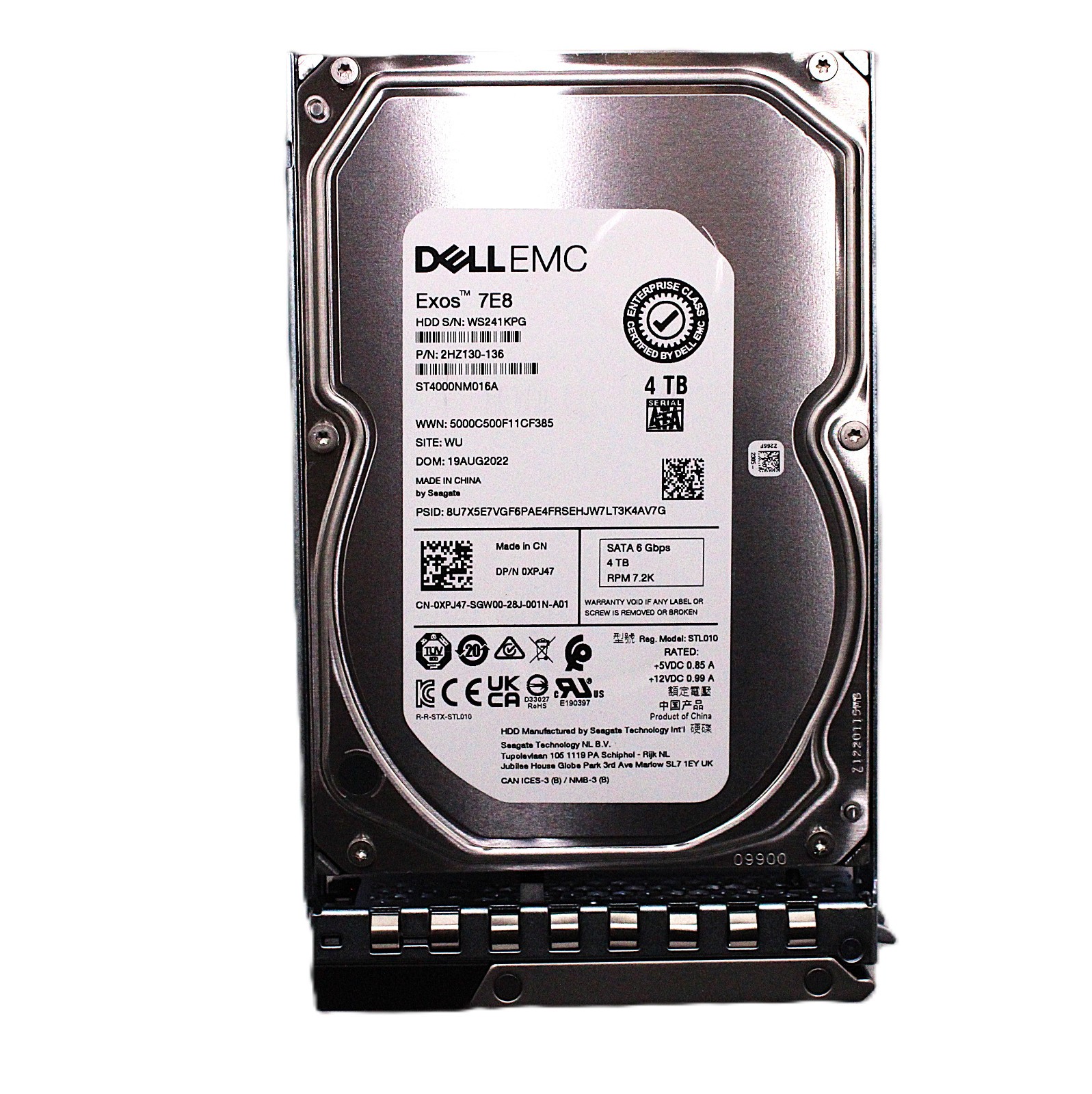 Dell EMC Exos 7E8 4TB SATA HDD | ST4000NM016A | 0XPJ47