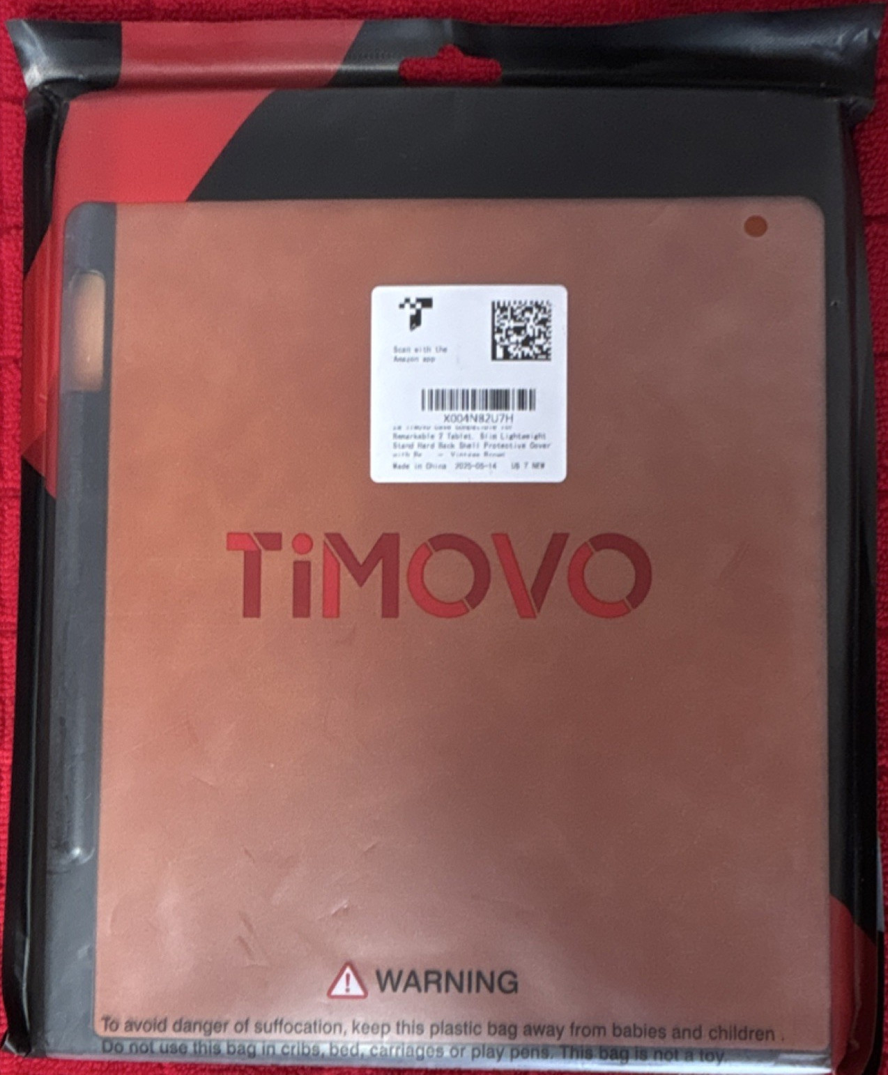 TiMOVO Slim Synthetic Leather Stand Case for reMarkable 2 10.3in Brown