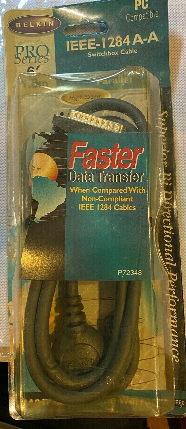 Belkin Pro-Series 6 foot DB25 Male/Male Parallel cable