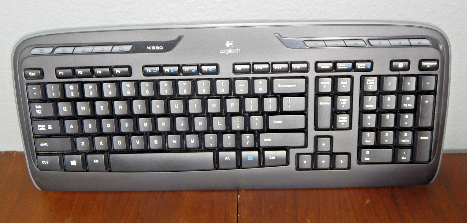Logitech K330 Y-R0009 Wireless Keyboard No dongle included
