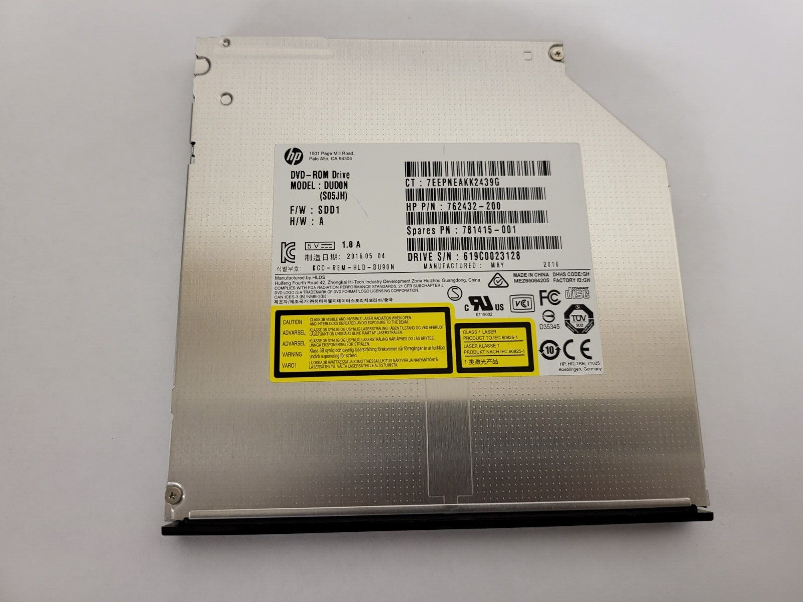 ✔️ HP 800/600/280 DVD-ROM Slim Drive 781415-001 849054-6F5 DUD1N (S05JH) TESTED