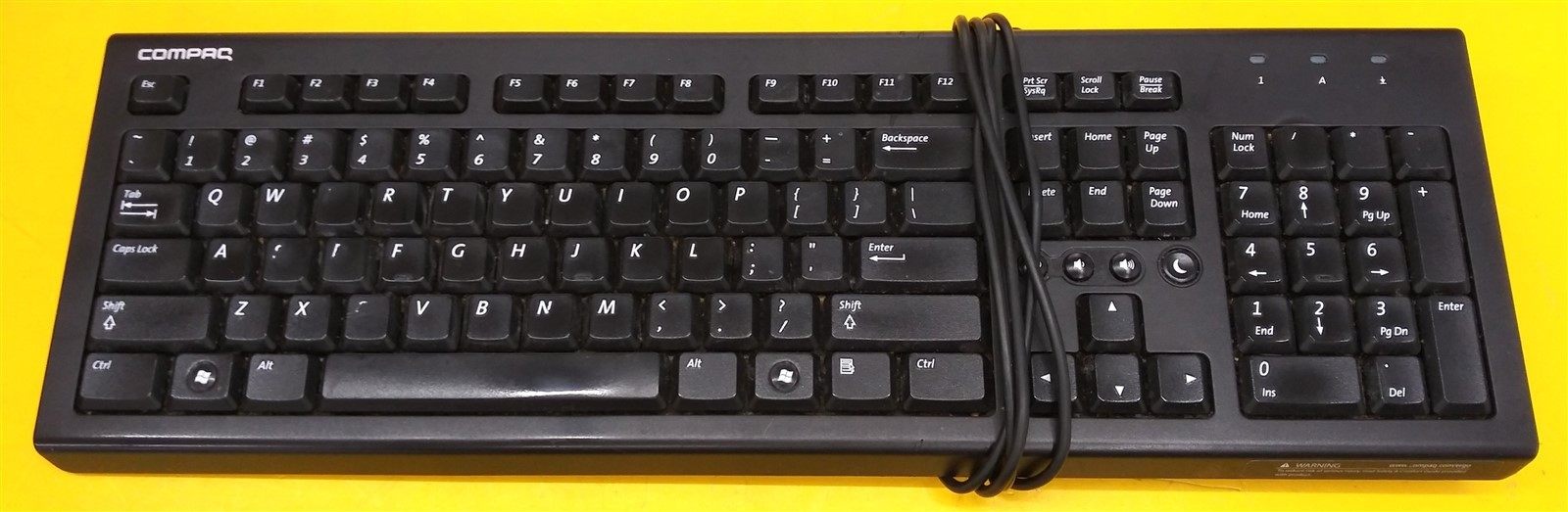 ⭐️⭐️⭐️⭐️⭐️ Compaq PR1101U (505130-371) Wired USB Keyboard Slim Classic