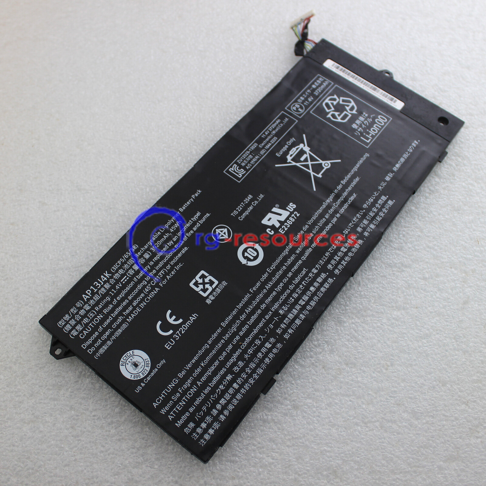 NEW Laptop AP13J4K AP13J3K Battery for Acer Chromebook C720 C720P C740 3920mAh