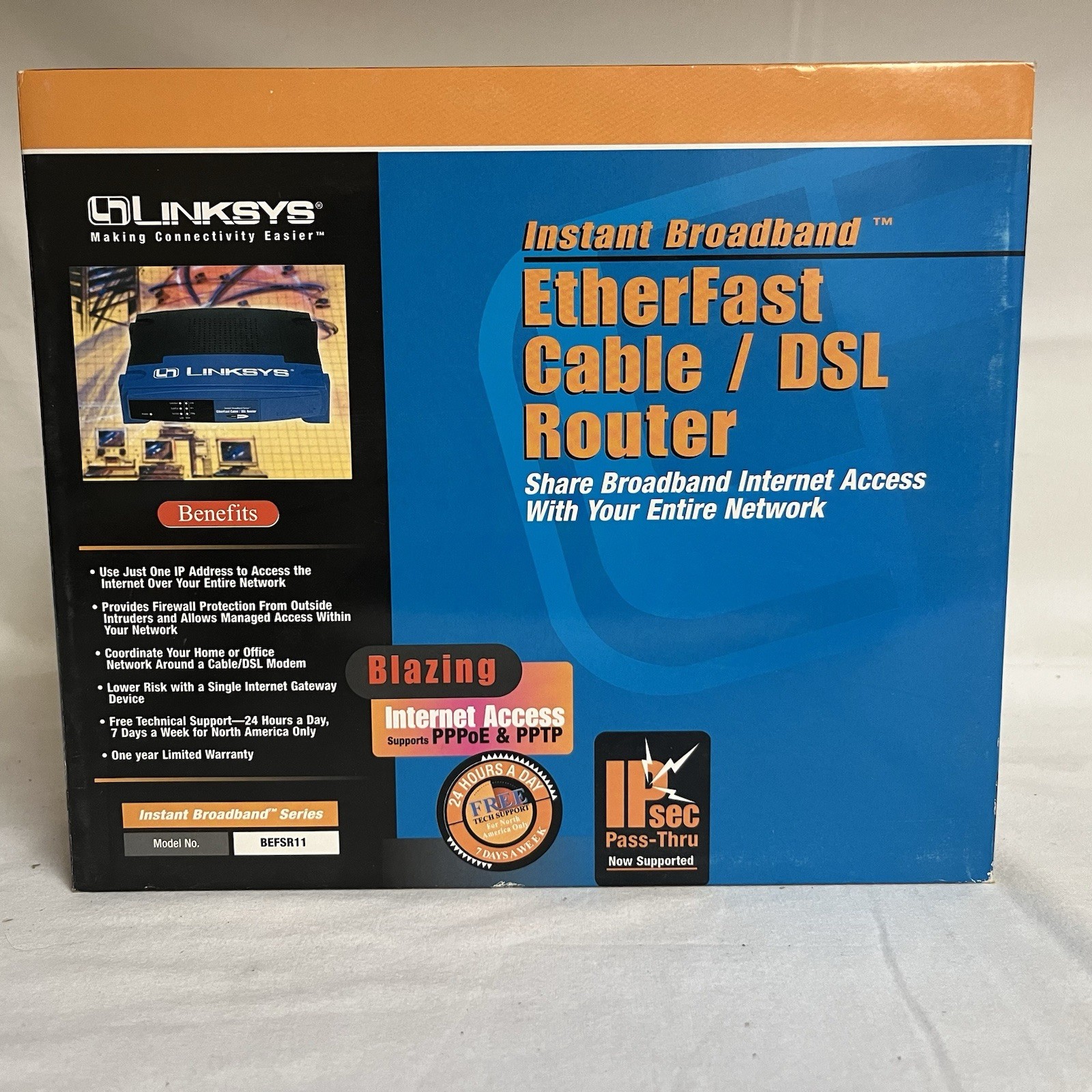 Linksys EtherFast 100 Mbps 1-Port 10/100 Wireless B Router (BEFSR11)