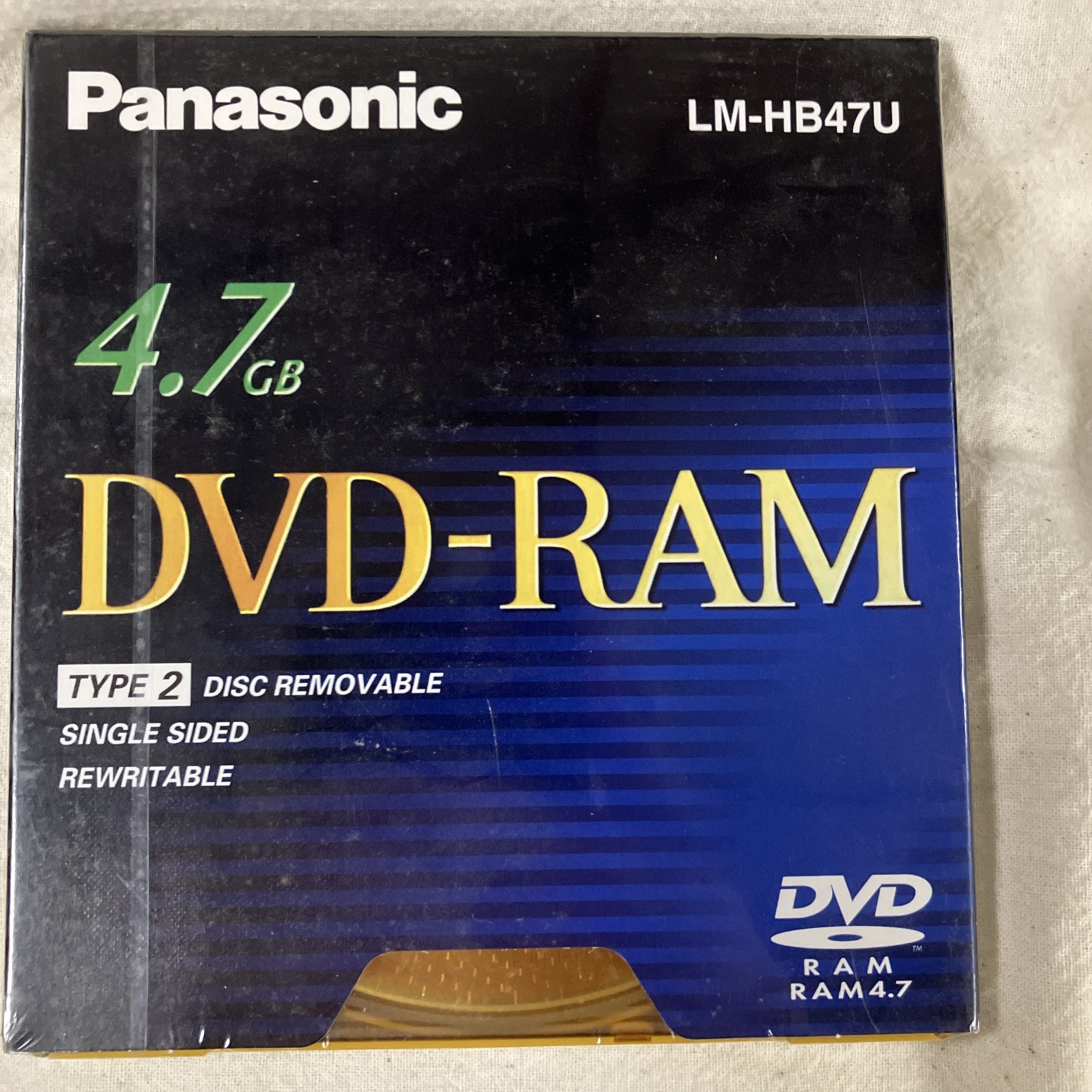 NEW Panasonic DVD RAM 4.7 GB 120 Min Single Sided Rewritable LM-HC47LE JAPAN