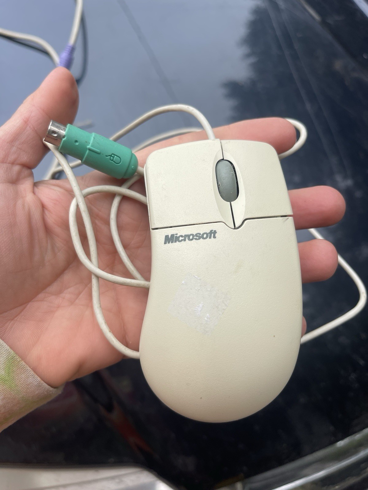 Vintage Microsoft Intellimouse 1.3a Mechanical Ball Wheel Mouse Ps/2