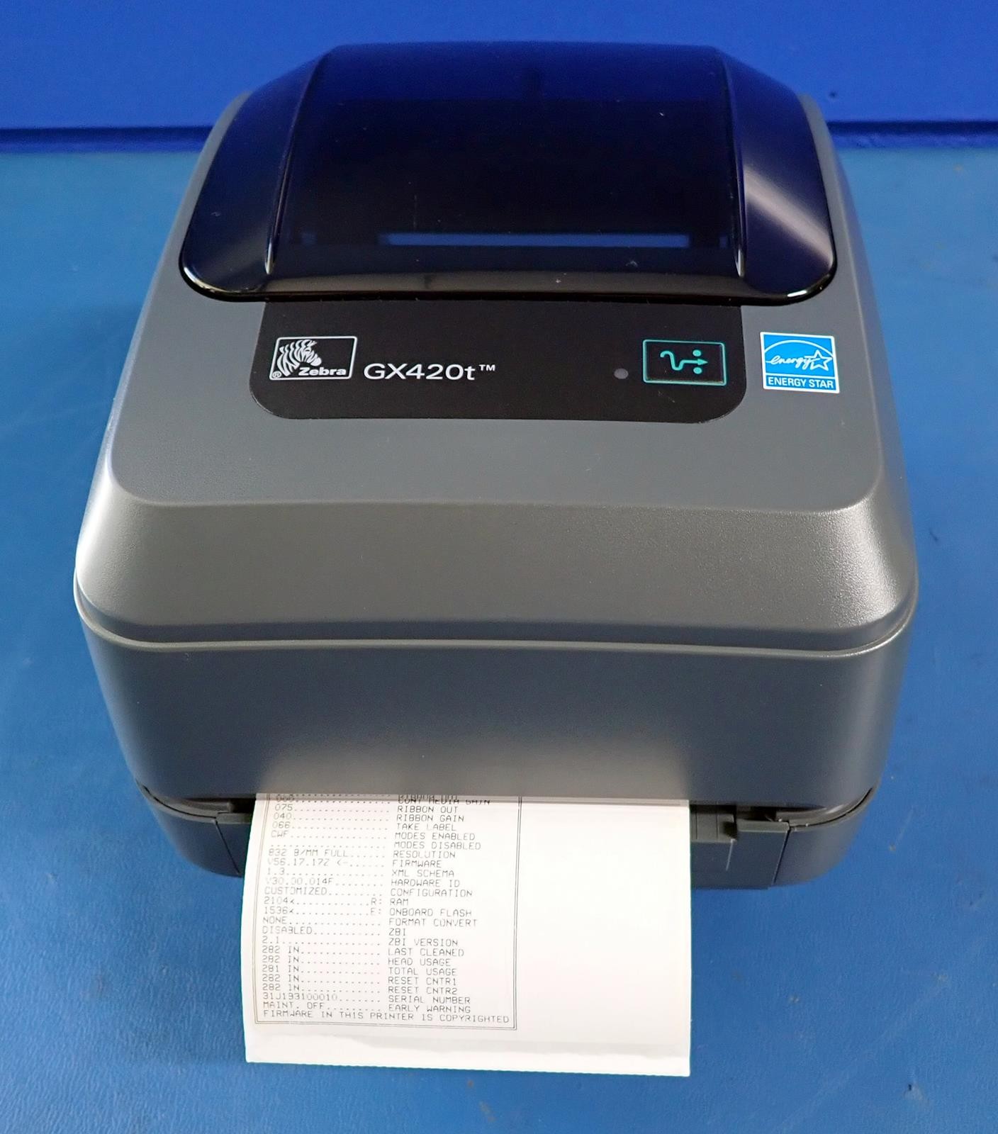 ZEBRA GX420T DT / TT Thermal Label Printer | 282" Total Use | GX42-102410-000