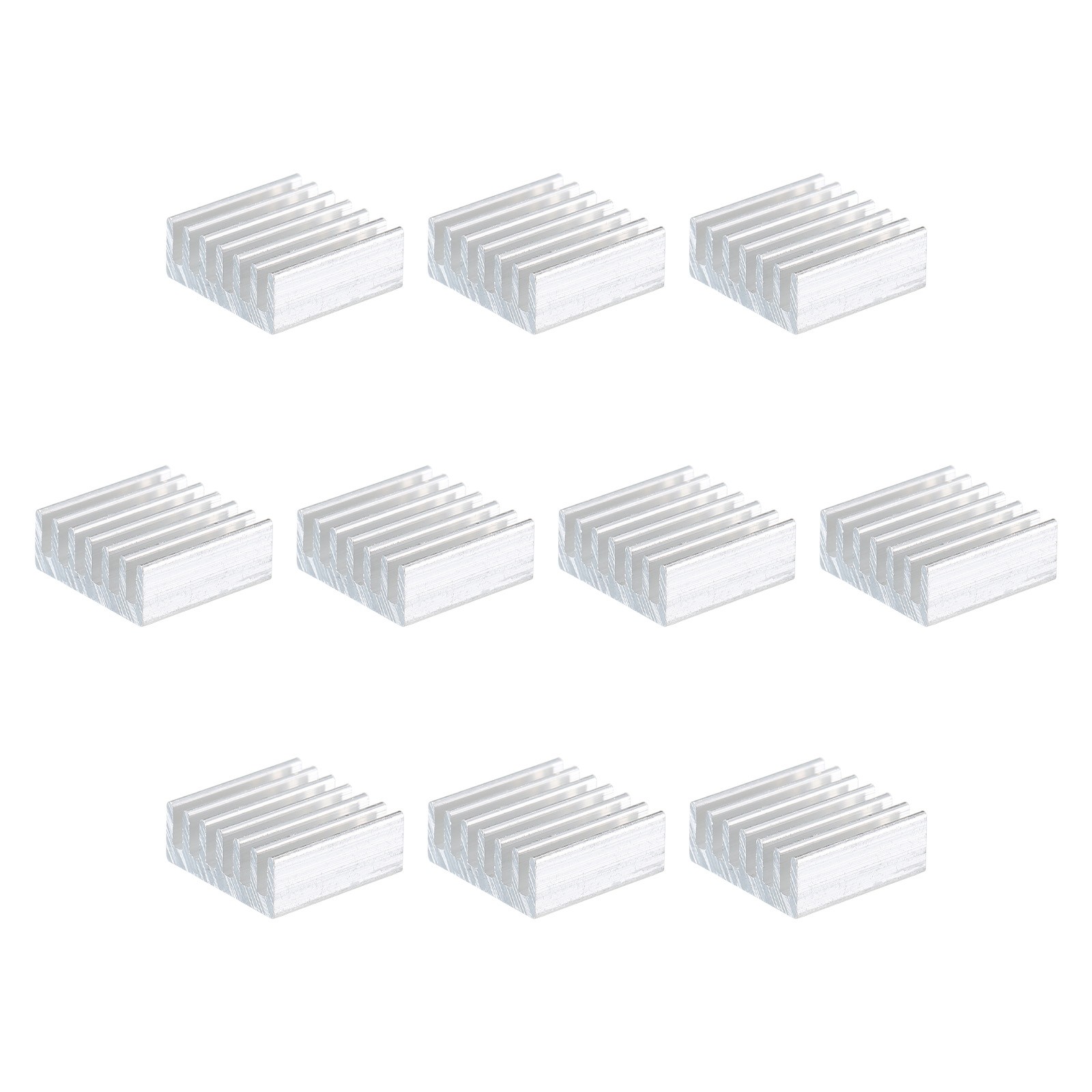 10Pcs 14x14x6mm Heatsink Aluminum Radiator Heat Sink White