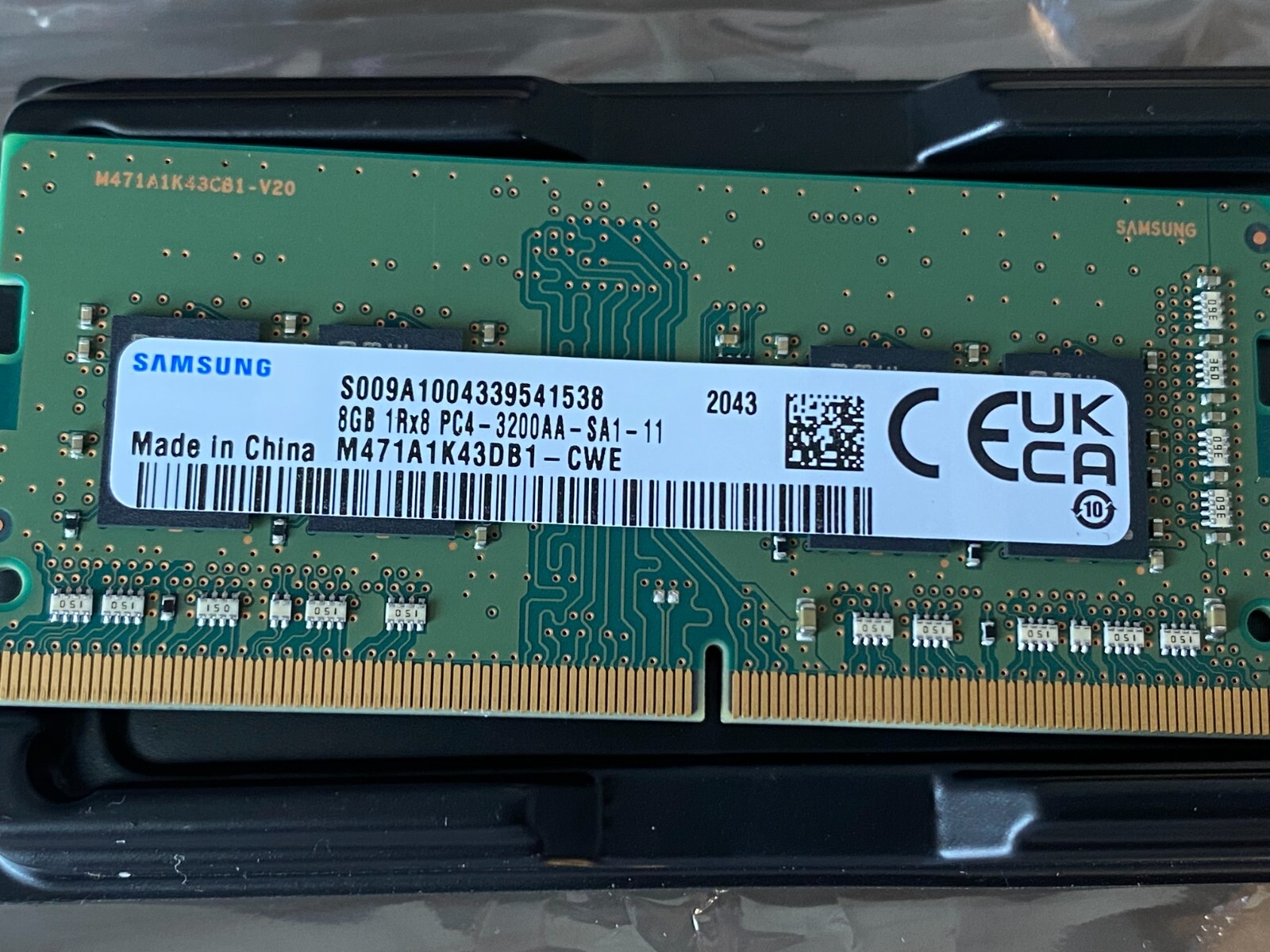 OEM Lenovo Samsung 8GB M471A1K43DB1-CWE DDR4 PC4-3200AA SoDimm 5K30V06802