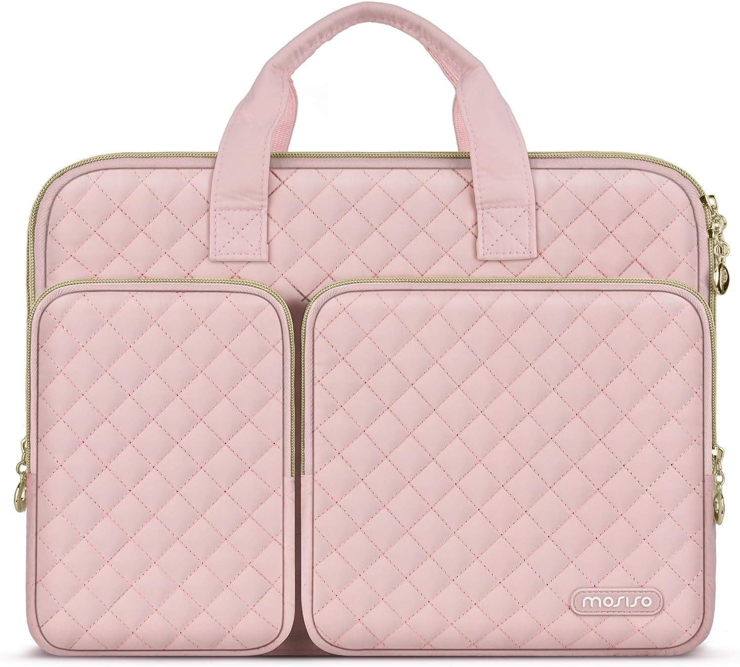 Chalk Pink 360 Laptop Sleeve 15-16 inch, Protective Case for MacBook Pro 16