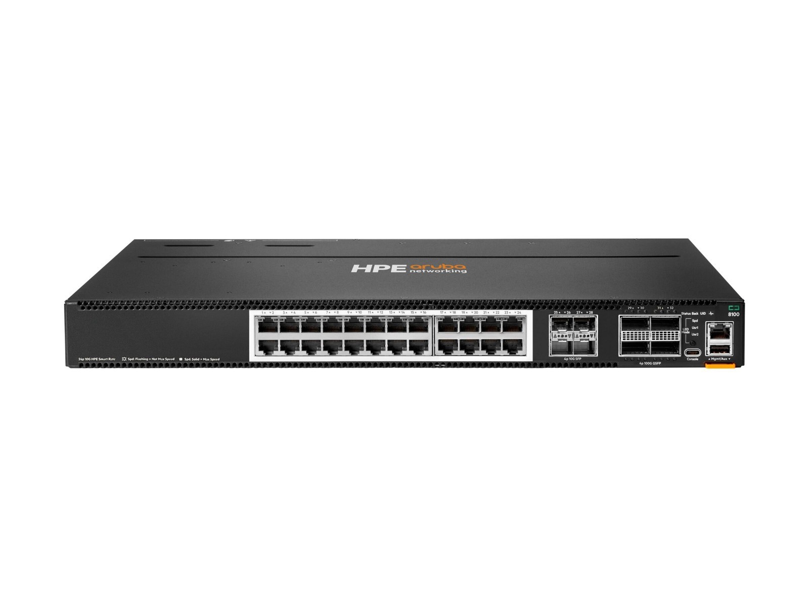 HPE Aruba Networking CX 8100-24XT4XF4C  24 × 10GBase-T RJ-45 ports SEALED r9w89a