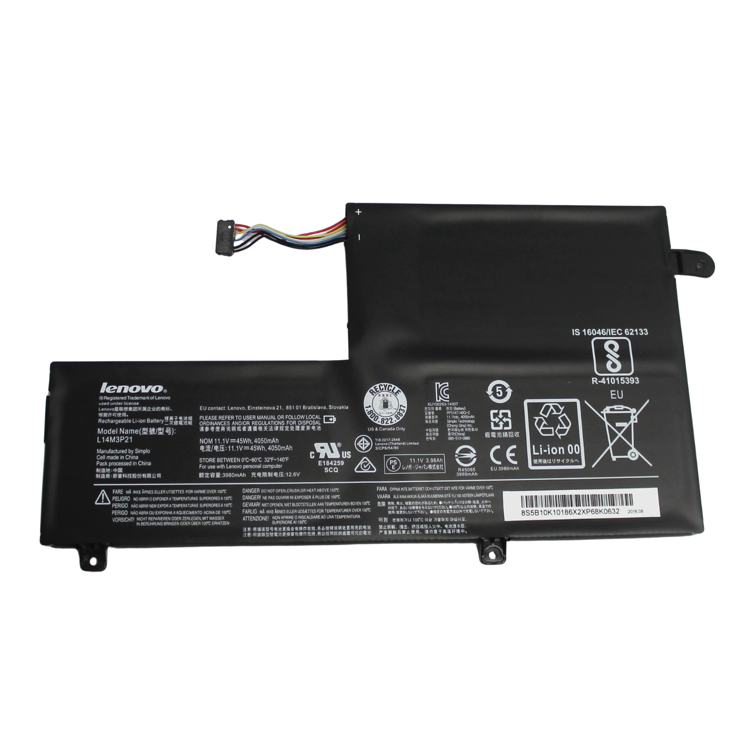 5B10M52814 Lenovo Edge 2-1580 L14M3P21 Edge 2-1580 Battery "GRADE A"