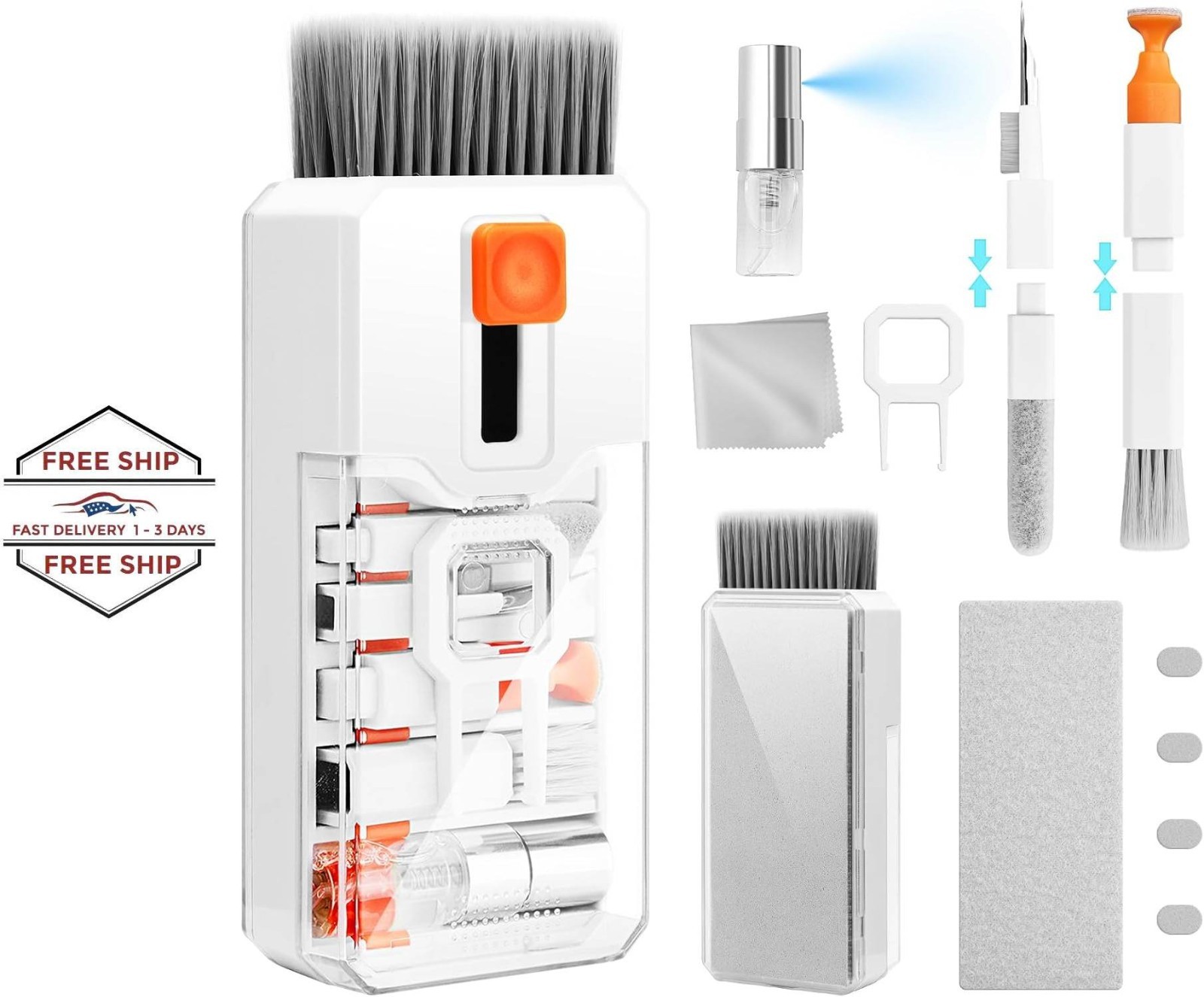 Kit de limpieza de teclados y portátiles, herramienta de limpieza de pantallas