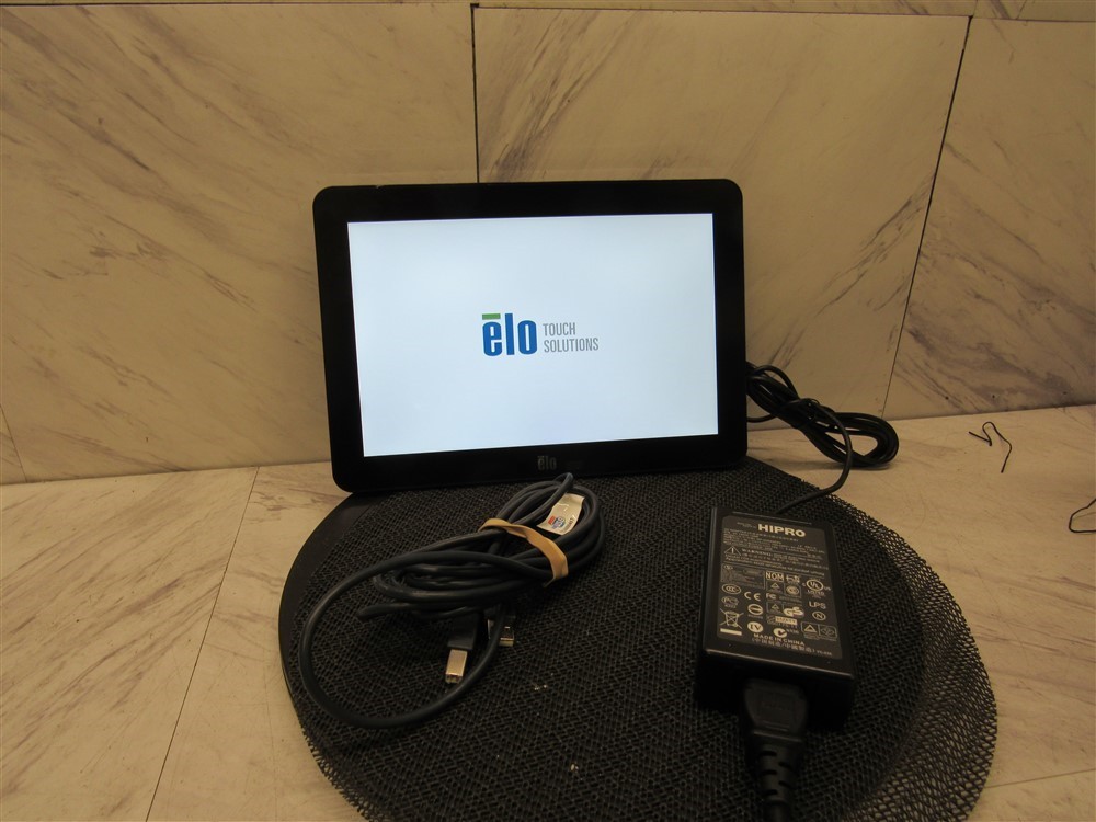 Elo ET1002L-0NWA-1-ZB-GY-G 10.1" Monitor w/ Power Adapter TESTED