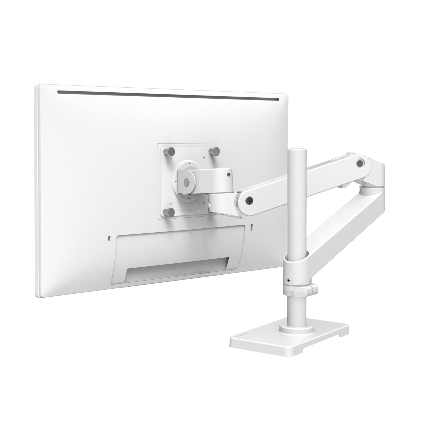 Ergotron 45695290 Single Monitor Desk Mount Tall Pole White
