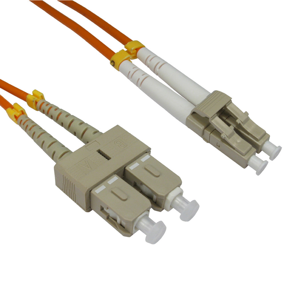 10 PACK LOT 1m LC-SC Duplex 62.5/125 OM1 Multimode Fiber Patch Cable Orange 3FT