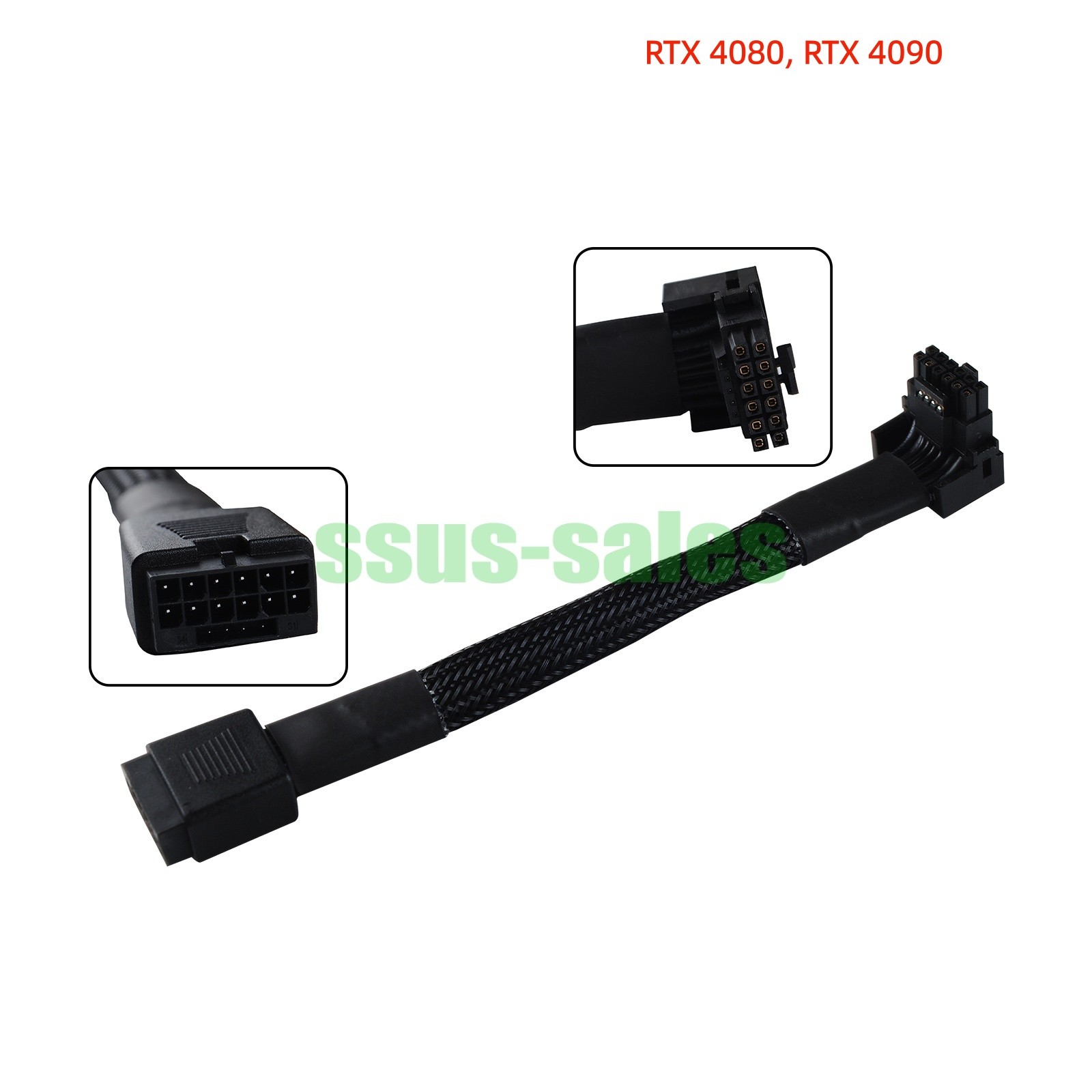 NEW 12VHPWR Mini 16Pin Down Angle Extension Cable For RTX 4080 RTX 4090 GPU