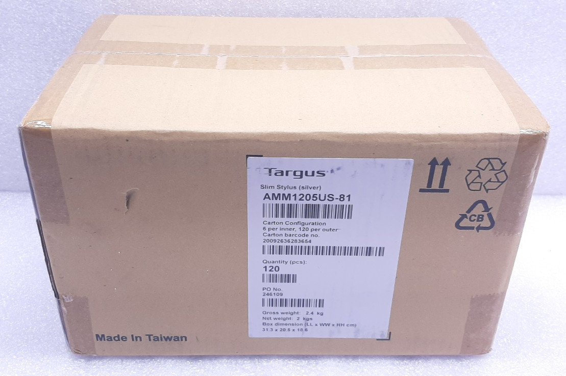 Lot Of 120 Targus AMM1205US-81 Silver Slim Stylus for Smartphones #99