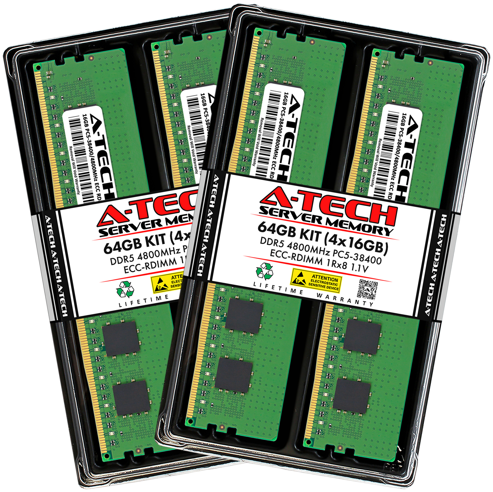 64GB 4x16GB PC5-4800 RDIMM Tyan B7132T75AV10E16HR-2T B7136T70AV12E8HR Memory RAM