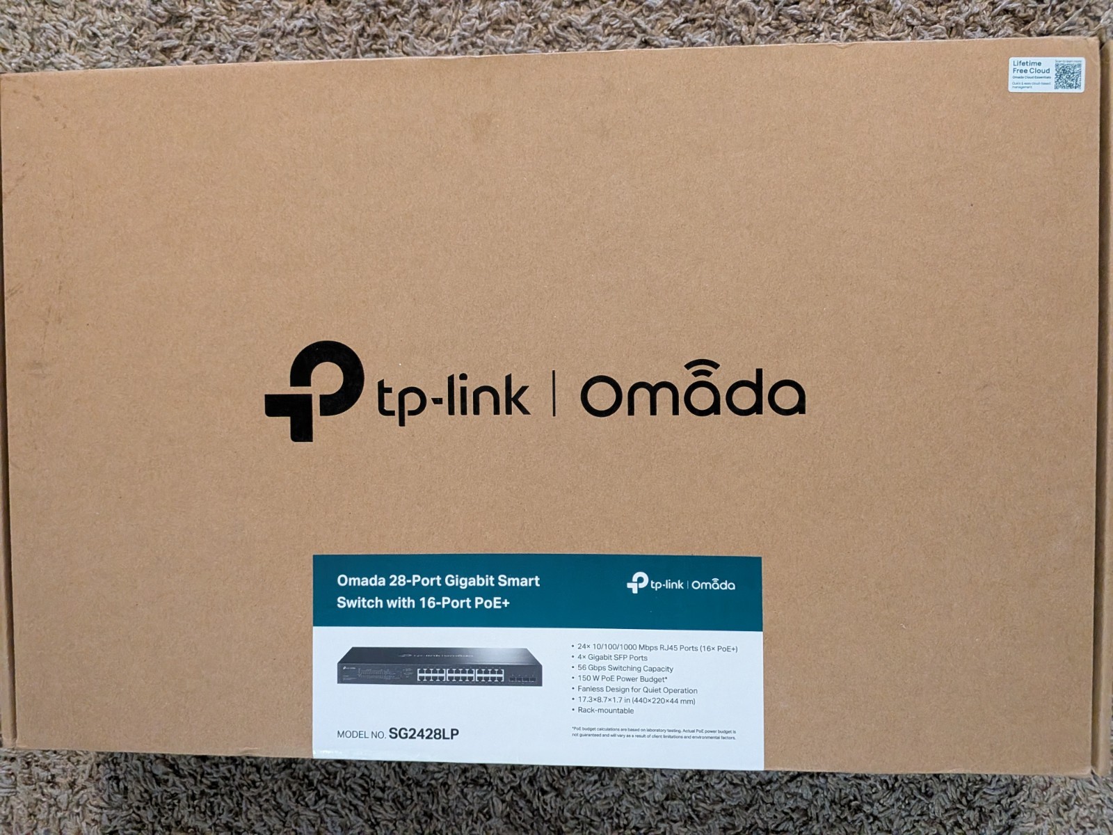 TP-Link Omada 28-Port Gigabit Smart Switch with PoE+ sg2428lp
