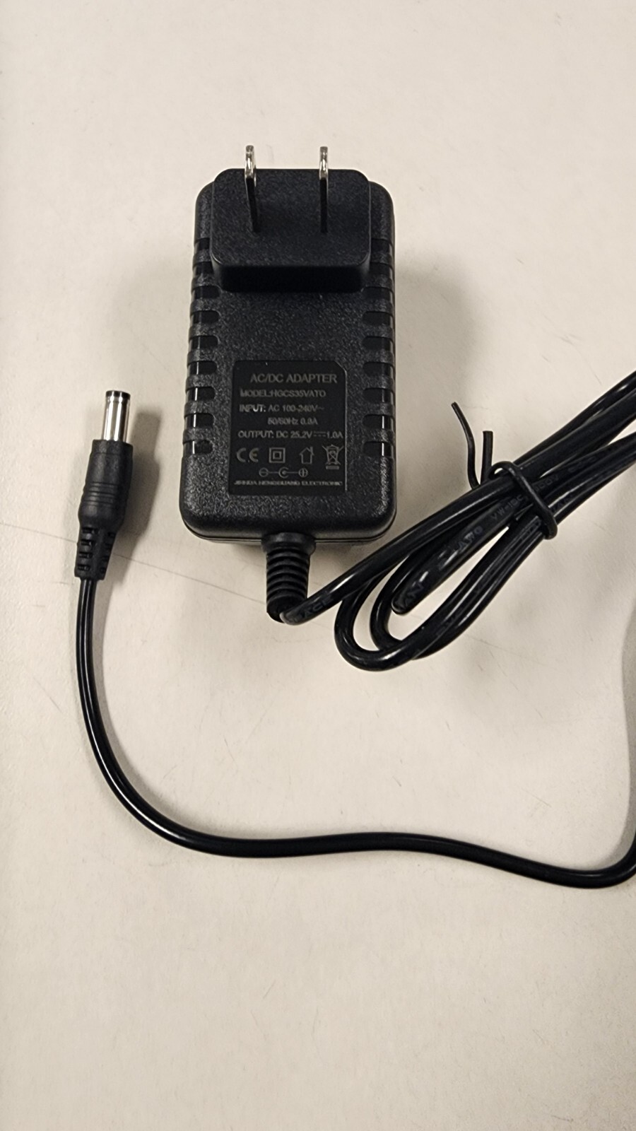 Replacement for 25.2V 1.0A AC/DC Adaptor Charger HGCS35VATO for 24V Massage Gun+