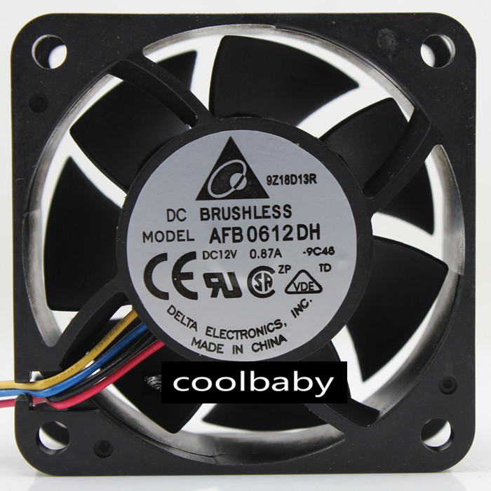 Delta AFB0612DH Fan 60*60*25mm 1.1A 12V 3Pin PWM
