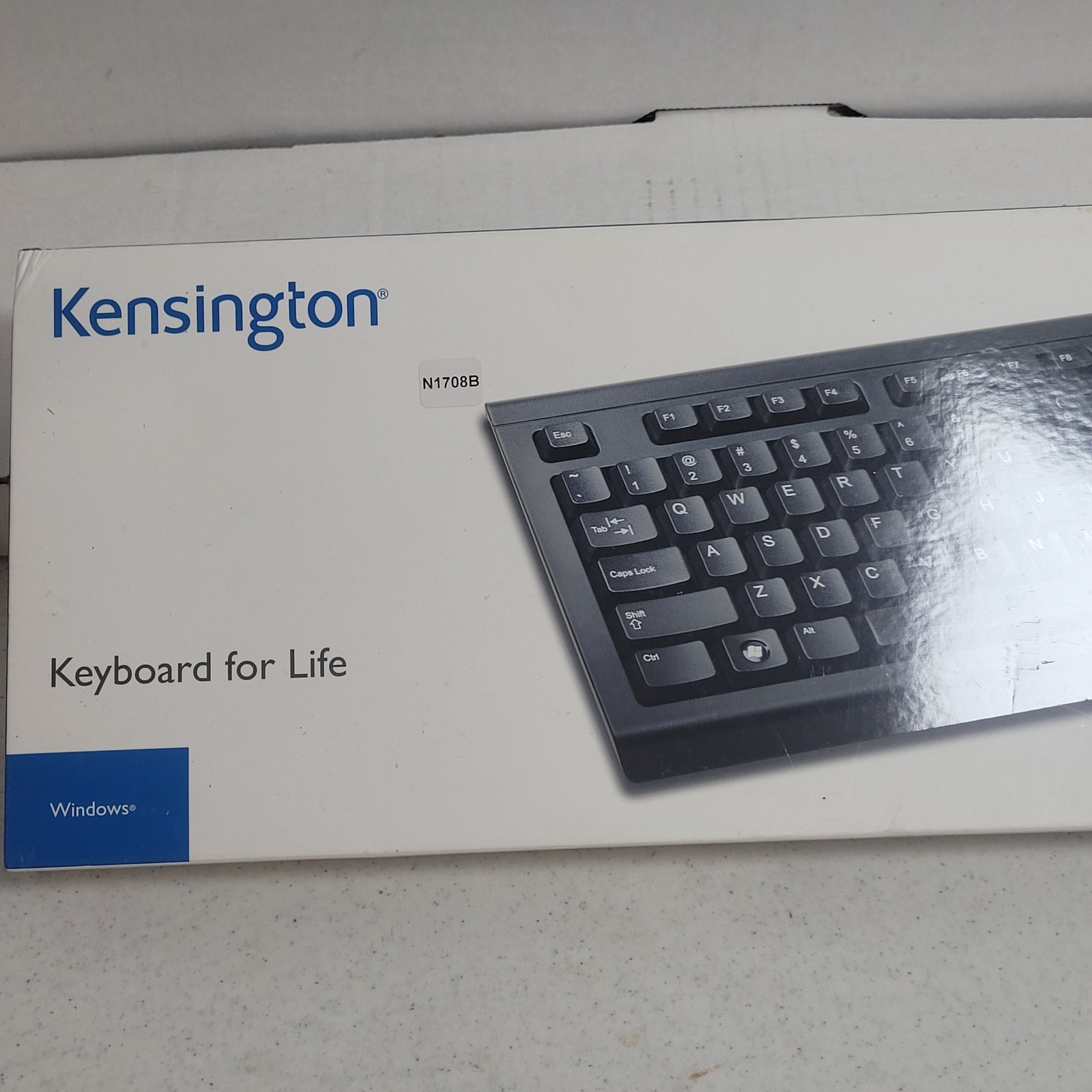 Kensington Keyboard for Life K64370A Full Size Wired USB Spill Proof Windows PC