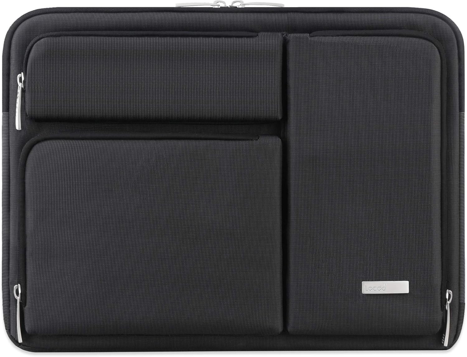 Lacdo Black Laptop Sleeve Case for 11.6" Chromebooks, Surface Pro 11, MacBook Ai