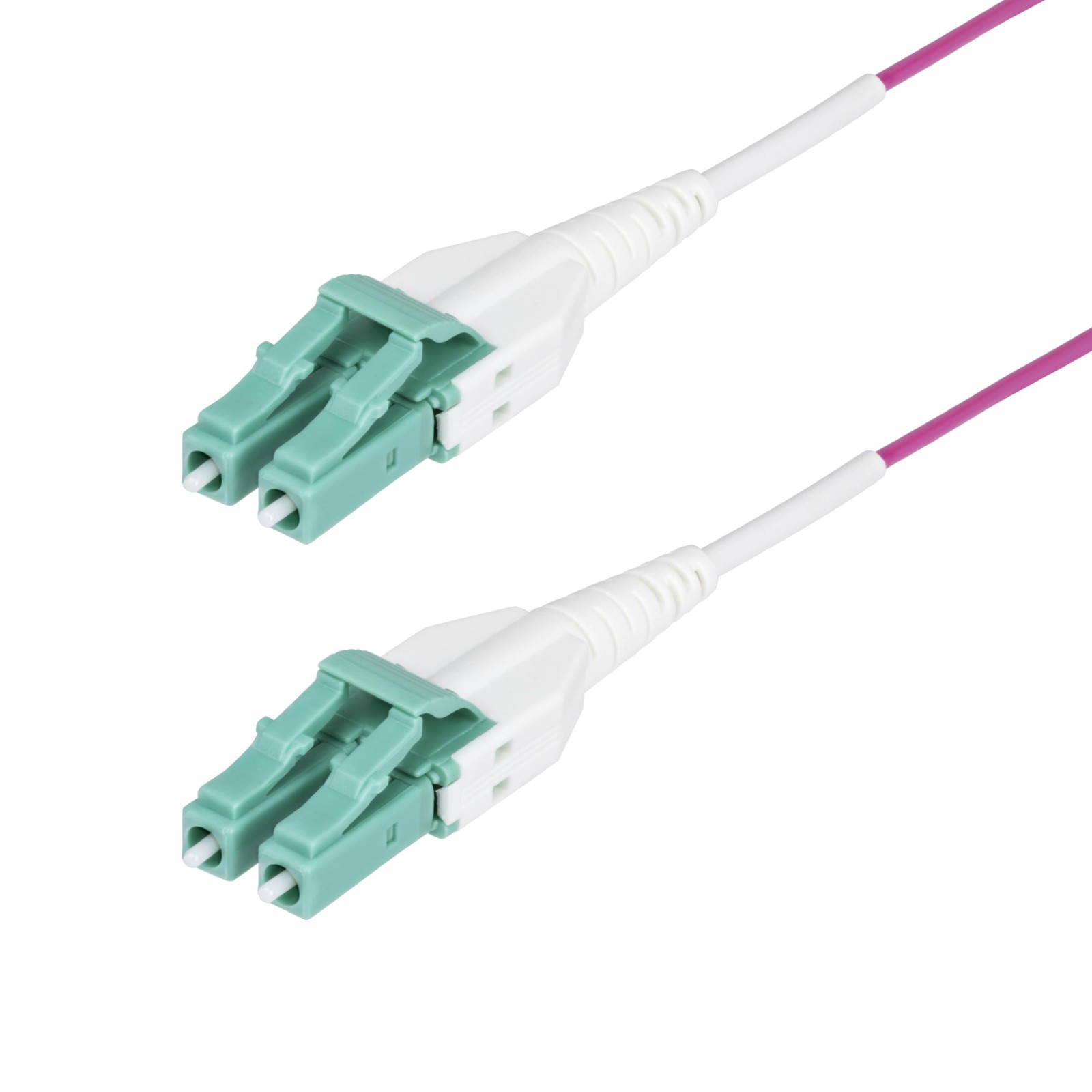 StarTech 3ft/1m OM4 Uniboot Fiber Cable, LC to LC, Optic (OM4RLCLC1M)