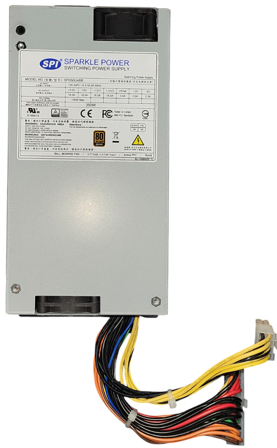 Sparkle Power 350W Switching Power Supply SPI350U4BB