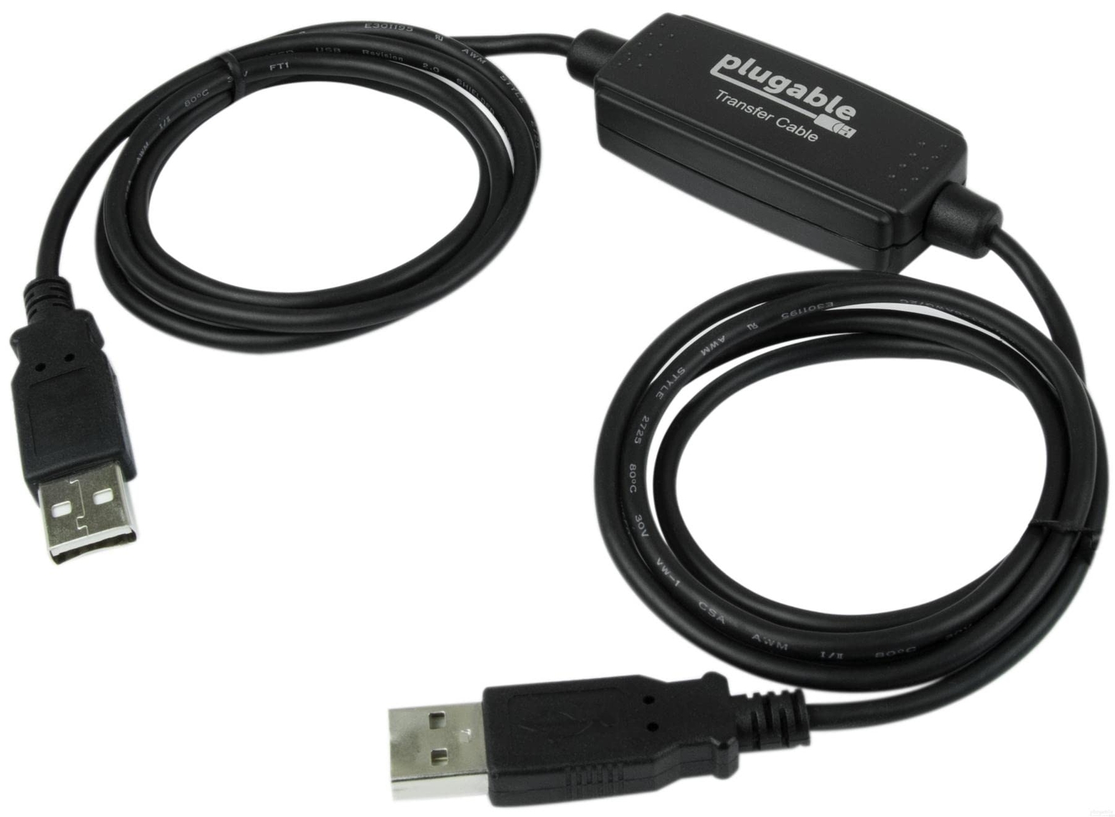 USB Transfer Cable Unlimited Use Transfer Data Between 2 Windows PC's Compati...