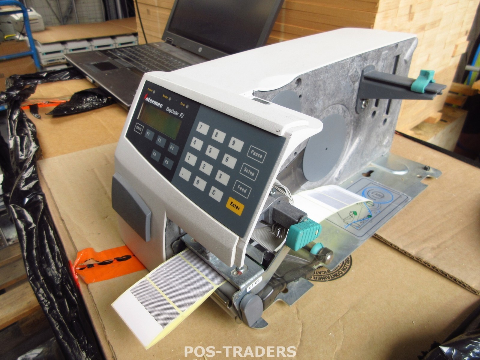 Intermec Easycoder F2 Direct Thermal Label Printer USB LAN 100i TESTED - NO COVER