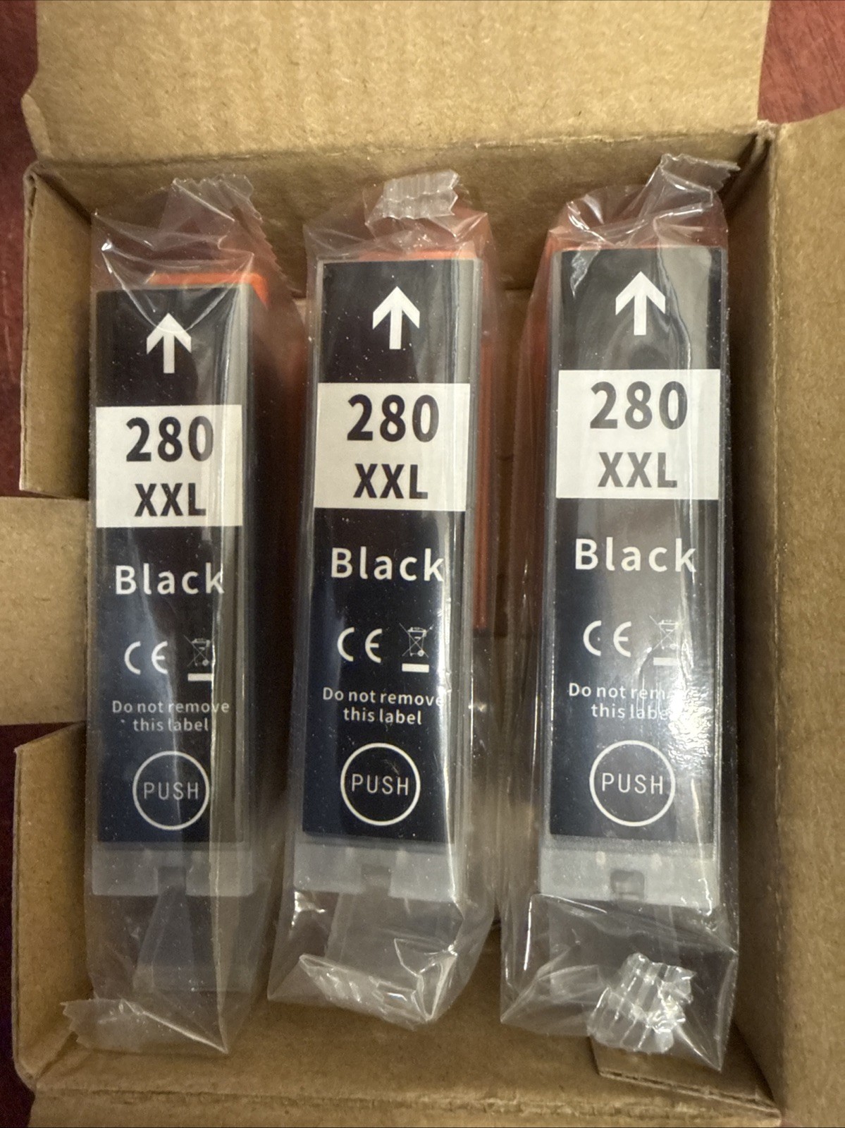(3) Ink Cartridges 280XXL BLACK exp. 4/2027. 