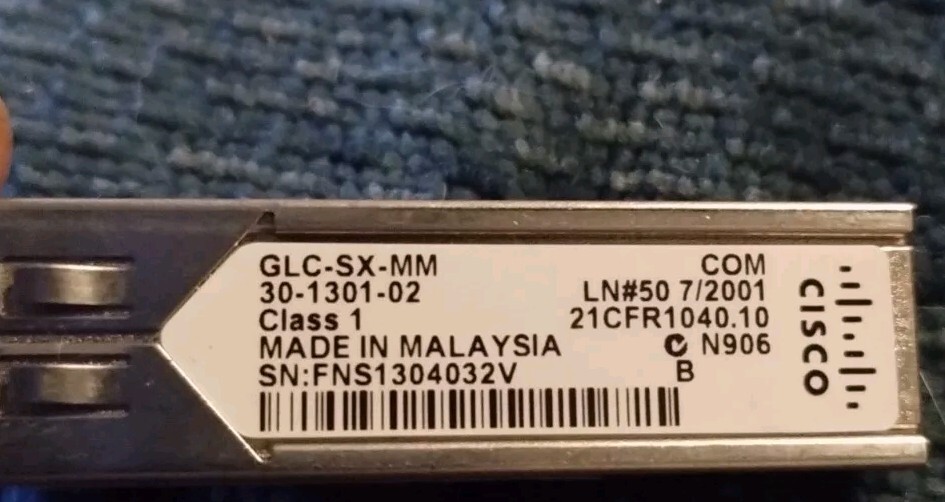 New Cisco GLC-SX-MM-RGD SFP Transceiver Module-Open Box