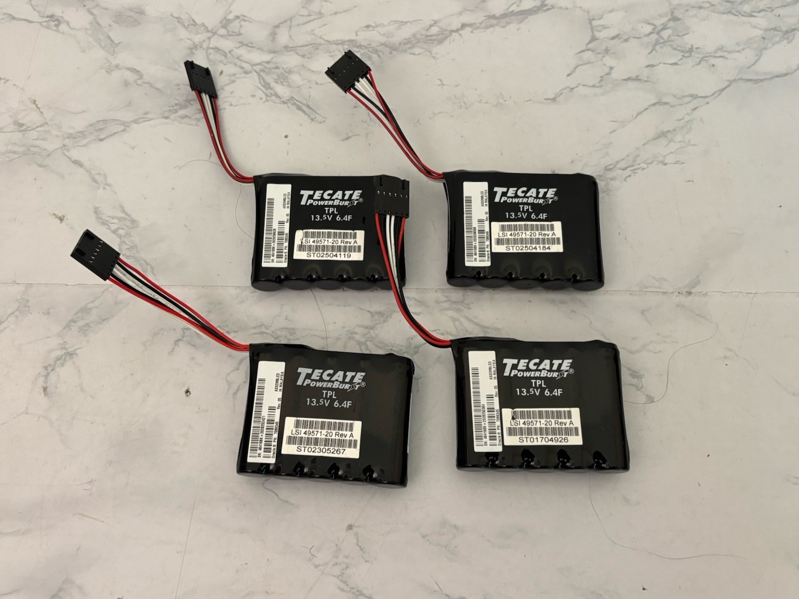 Lot of 4 LSI 49571-13 Tecate PowerBurst TPL 13.5V 6.4F L2