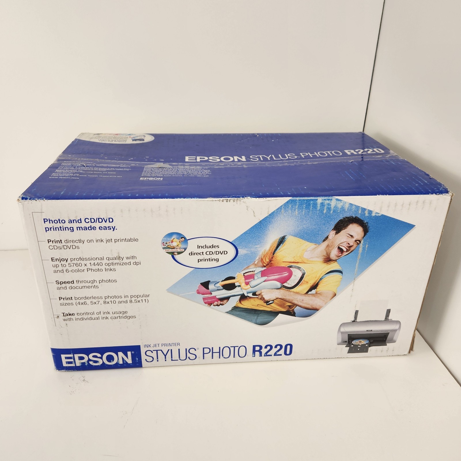 NOS Epson Stylus Photo R220 Digital Photo Inkjet Printer - BRAND NEW Sealed 