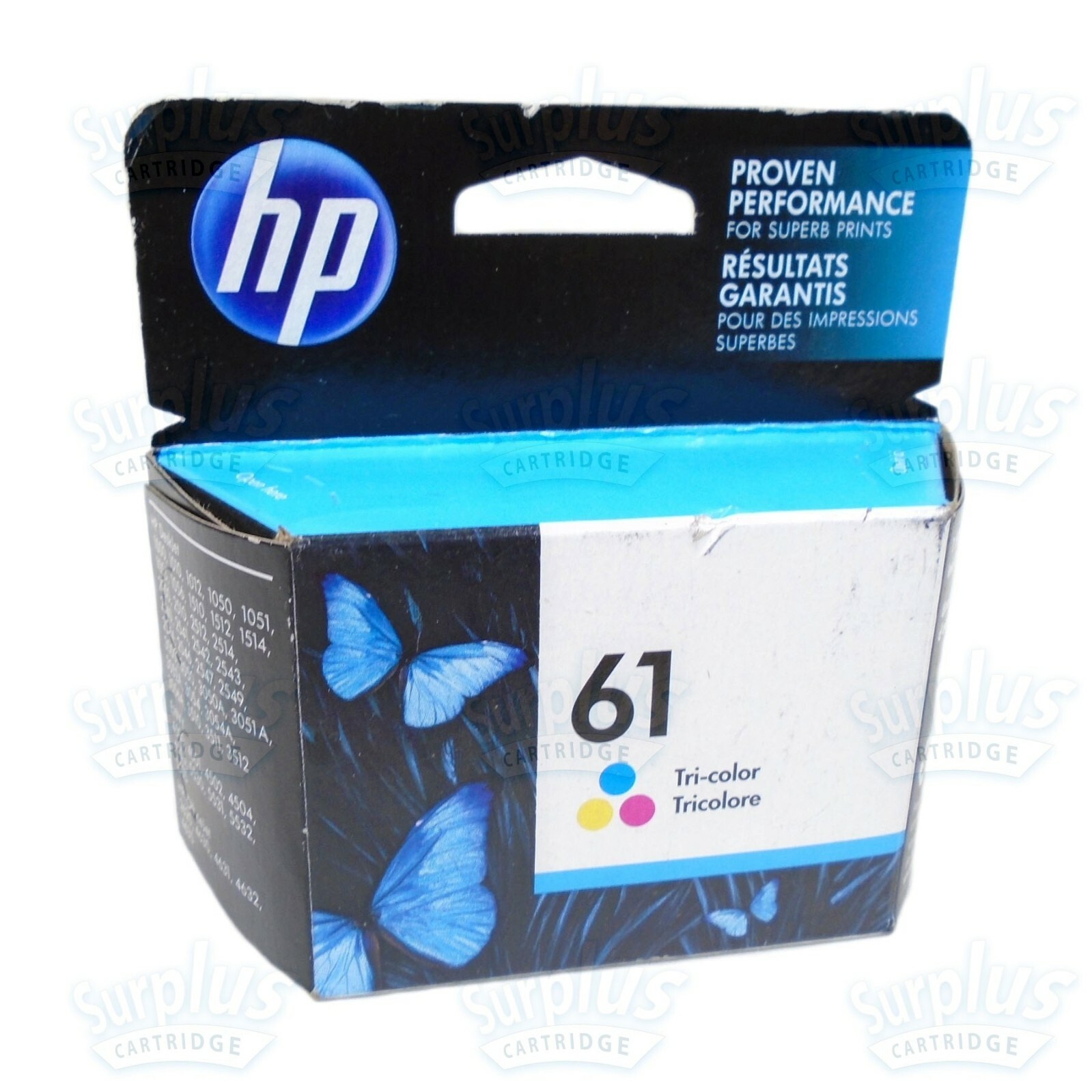 Genuine HP 61 Color DeskJet 1050 2510 2549 3050 3055 3510 3512 (Retail Box)