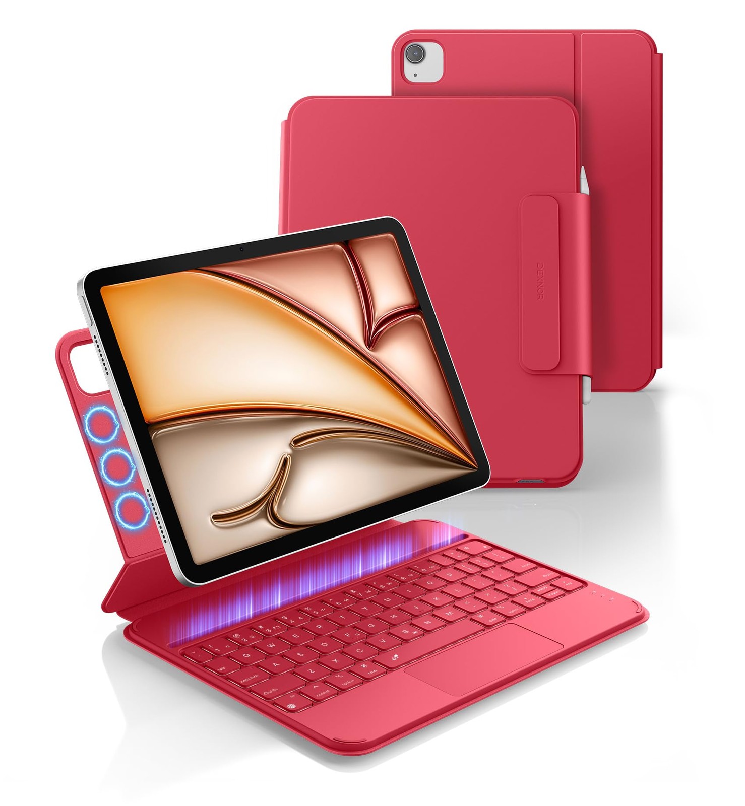 Dexnor for iPad Air 11 inch Case with Keyboard M4/M3/M2 (2026/2025/2024) & iP...