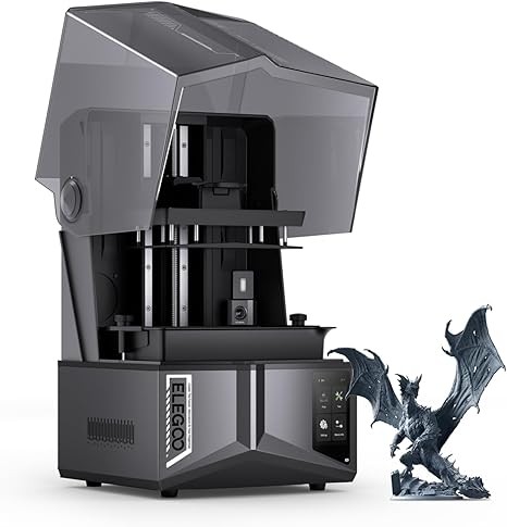ELEGOO Saturn 4 Ultra 16K Resin 3D Printer with 10" 16K Mono LCD and Flip-up Lid