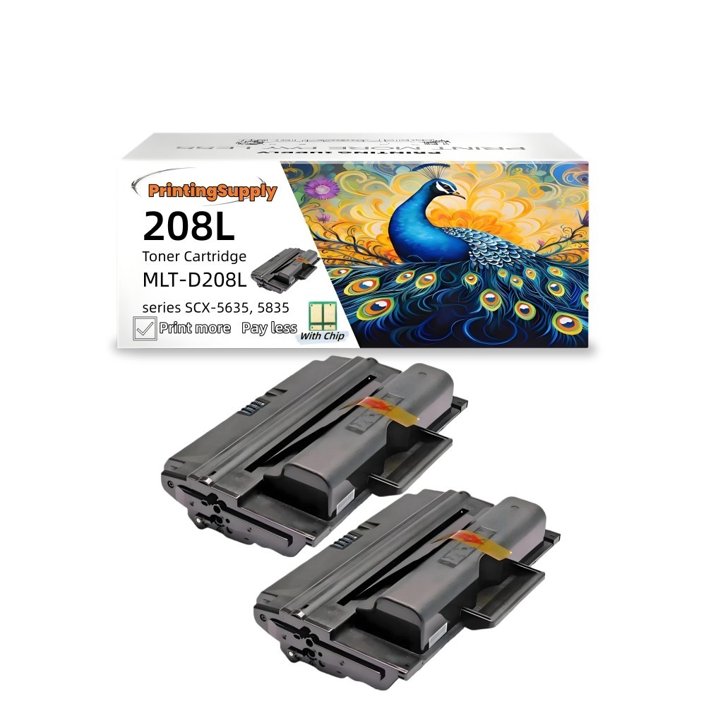 2PK High-Yield Toner For Samsung MLT-D208L 208L 208S Fit to SCX-5635 SCX-5835 FN