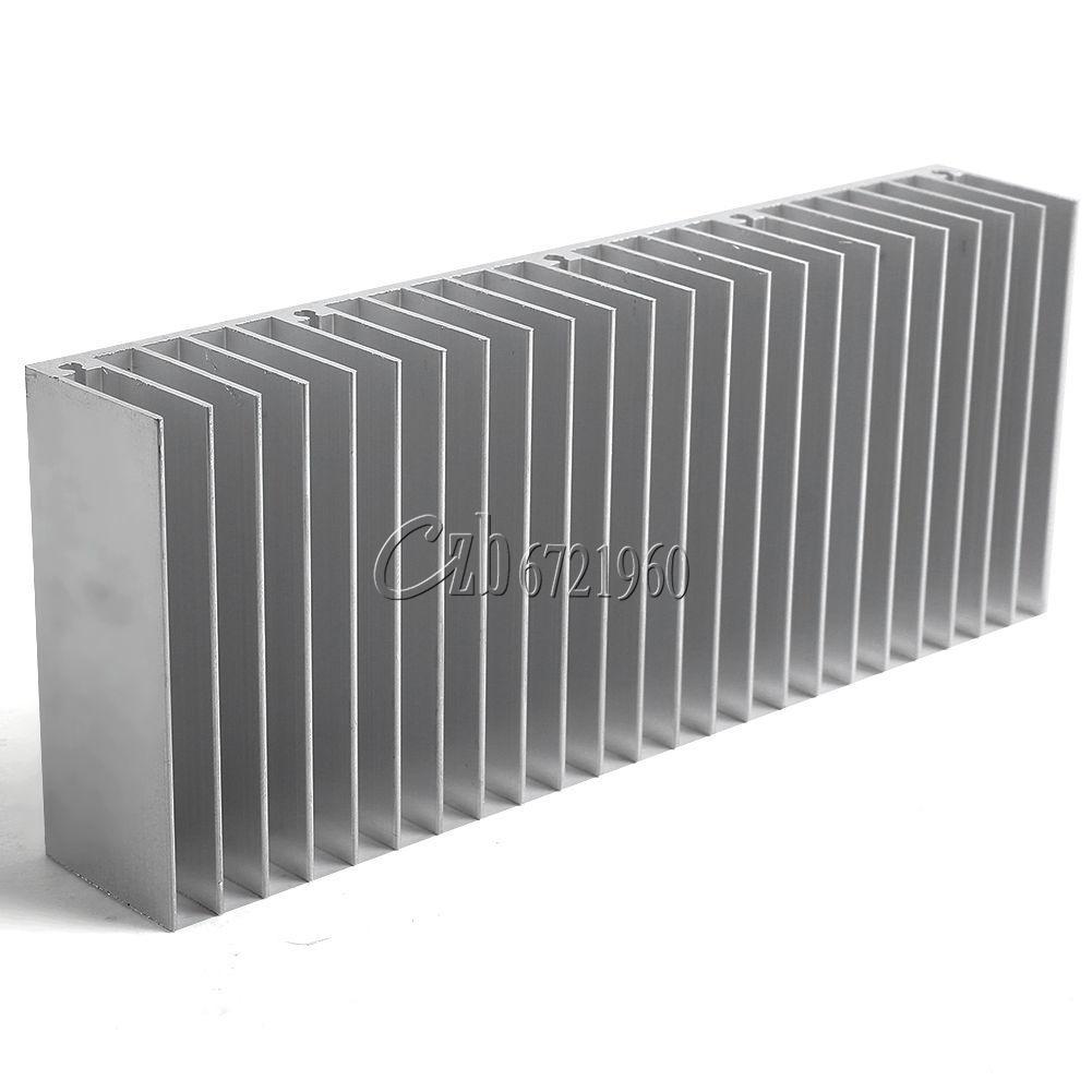 Silver Aluminum Heat Sink for IC LED Cooler Power Transistor 60x150x25mm