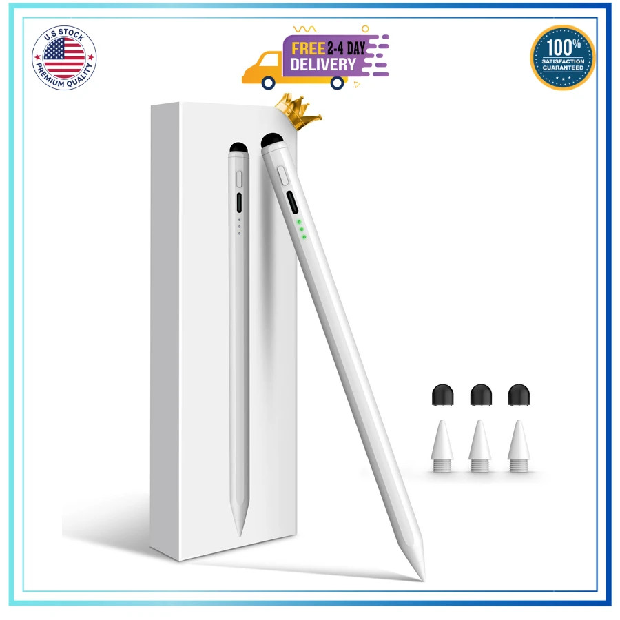 STYLUSHOME Pencil for Apple iPad, 2X Fast Charge Stylus Pen for iPad Pro