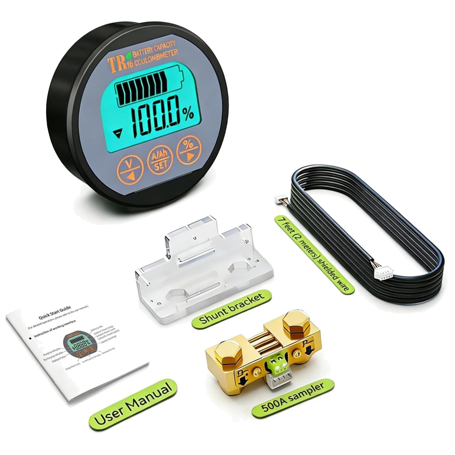 Battery Monitor with Shunt - Real-Time State of Charge