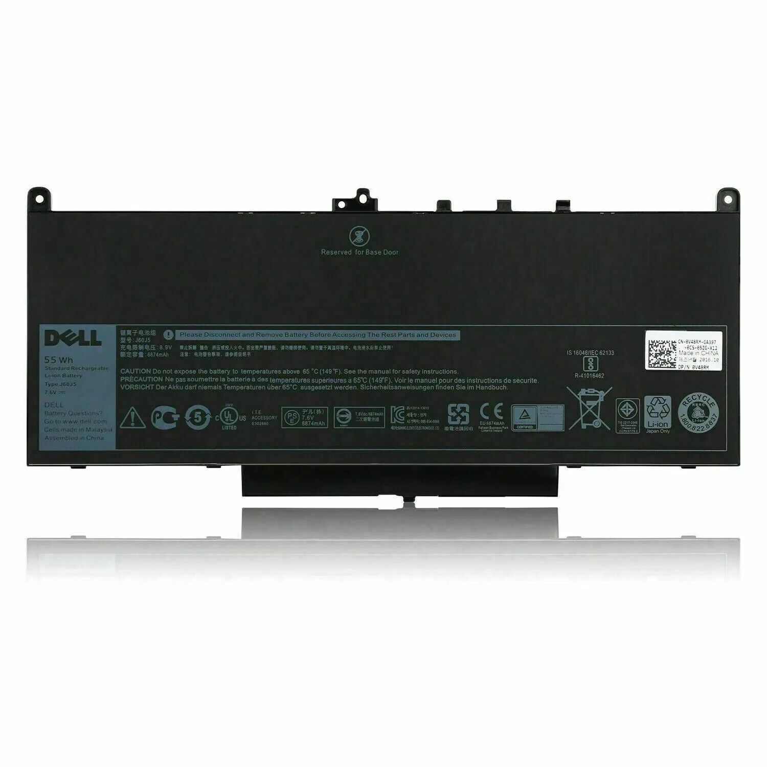 Original J60J5 Battery for Dell Latitude E7270 E7470 MC34Y 242WD GG4FM R1V85