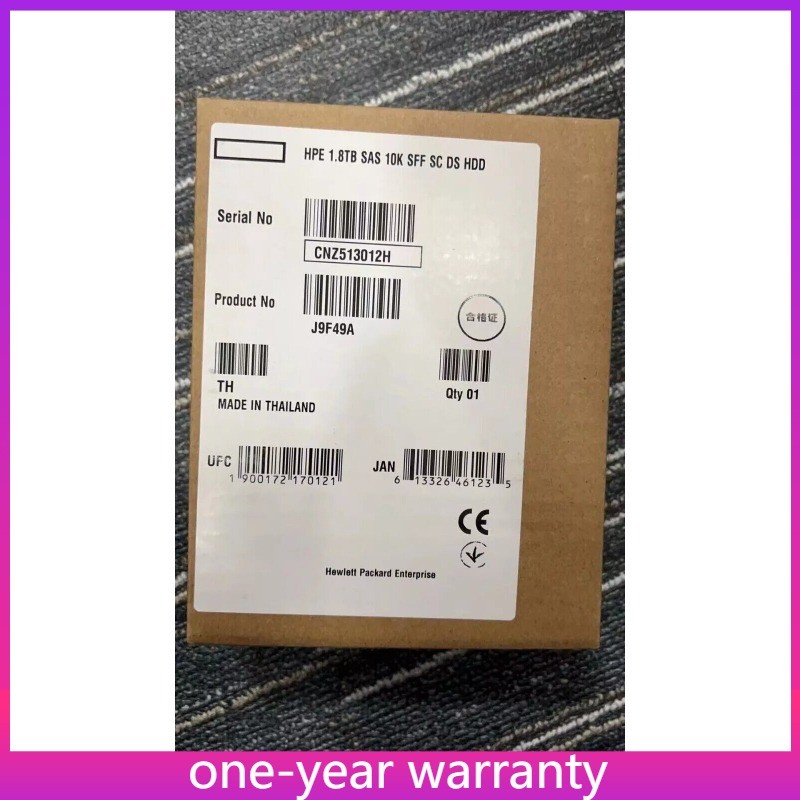 J9F49A 787649-001 NEW HPE MSA 1.8TB 2.5" SAS 10K 12G SFF BC HDD Hard Drive