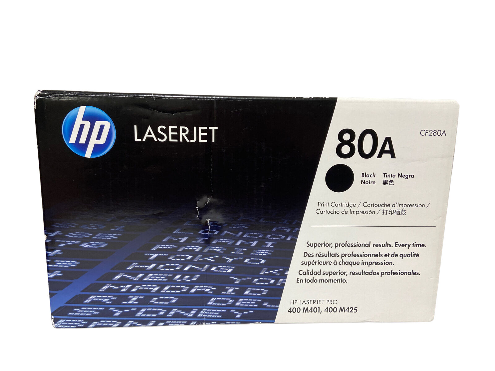 HP 80A Black Genuine Laser Toner Cartridge (CF280A)