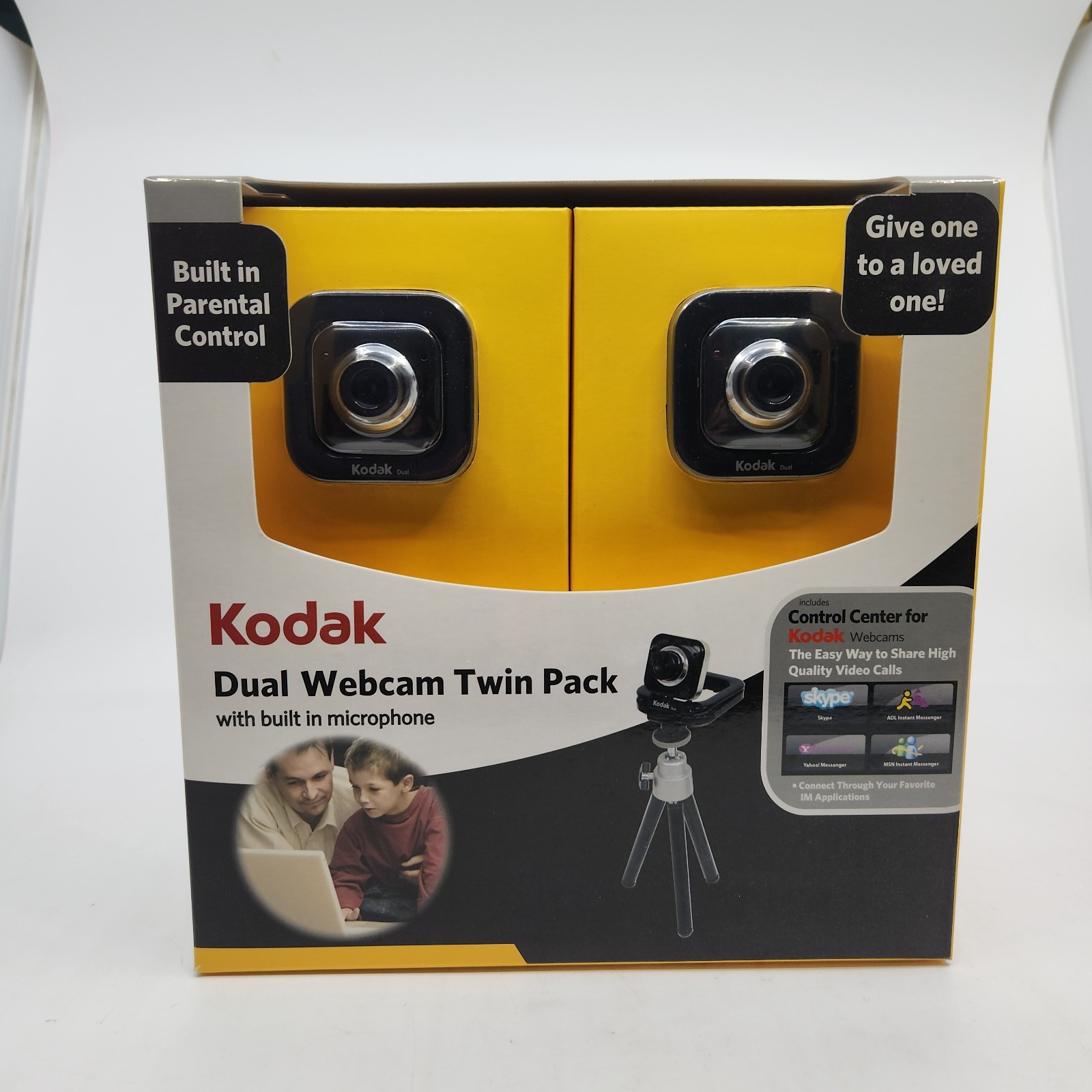 Kodak Dual Webcam D101 Twin Pack With Built In Microphone New in Package