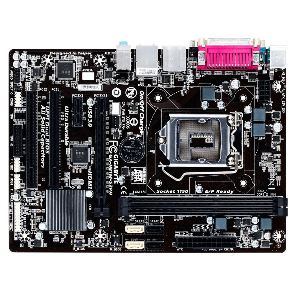 Gigabyte GA-H81M-S2PH Motherboard LGA1150 DDR3 DIMM